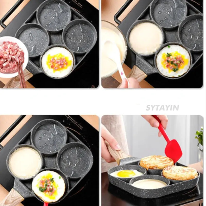 ChefEase Four-Hole Omelette Pan