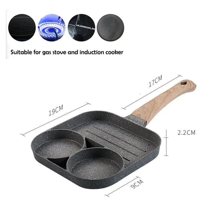 ChefEase Four-Hole Omelette Pan