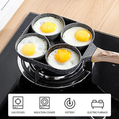 ChefEase Four-Hole Omelette Pan